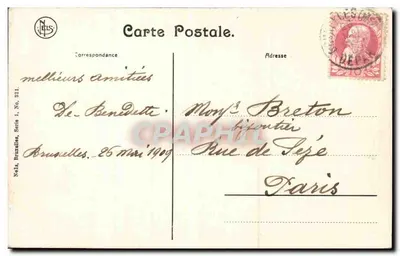 Bruxelas - O Mercado de St Josse-ten-Noode — Nels, Série 1, No. 321 — Verso