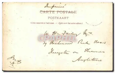 Namur - Citadelle widok z Plante — La Belgique Pittoresque, Wydanie Artystyczne 34-48, Lith. J.J. Collart Brac — Rewers