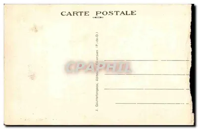 古董明信片 军事 Camp de la Fontaine du Berger 105 位置 — 背面