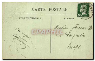 Em torno de Verdun — Ramal da estrada de Montfaucon a Esnes — Bilhete postal antigo n°108 — Verso