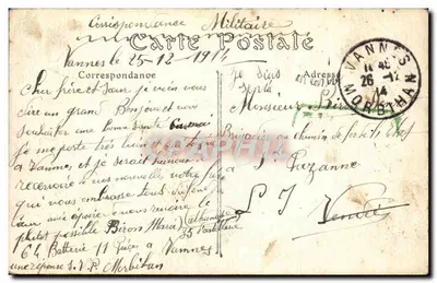 Exército francês em manobras — Peças em posição de combate aguardando ordens — E. A., Paris, n°37 — Verso