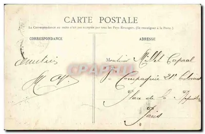 4. Eskadron 5. Regimentu Husarzy na granicy — Wydawnictwo Maison des Magasins Réunis, wyd. Nancy — Rewers