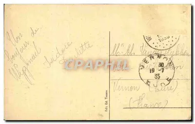 Wijgmael — Monumento dos Heróis 1914-1918 — Ed. Tessens — Verso