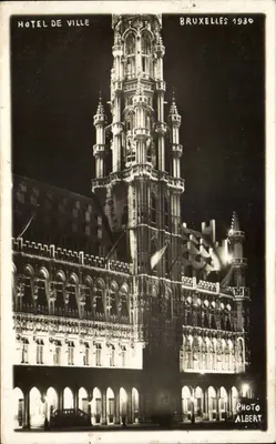 Hôtel de Ville — Bruxelas 1930 — Foto Albert