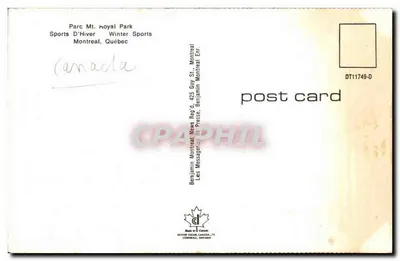 Park Mount Royal — Zimowe sporty — Benjamin Messageries de Presse — Rewers