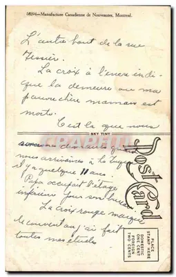 La Tuque, Que. — Pejzaż panoramiczny miasta z budynkami i górami na tle — wydawca nieznany — Rewers
