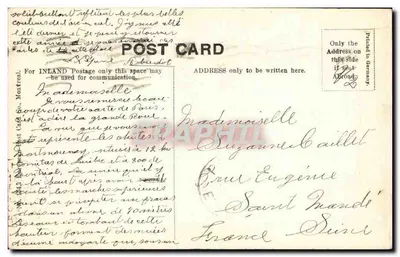 Québec. Wodospady Montmorency — widok z wodospadów — wydawca nieznany, numer serii nie widoczny — Rewers