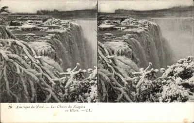 América do Norte — As Cataratas do Niagara no Inverno — LL. — N°10