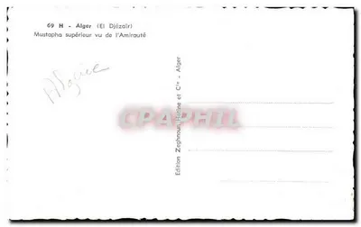 Mustapha z perspektywy Admiralicji — Algier (El Djézair) — Wydawnictwo Zeghnoun Hocine i Spółka - Algier — Rewers