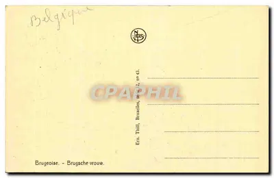 Bruggeoise — Brugsche vrouw — Ern. Thill, Bruksela, seria 2, nr 43 — Rewers