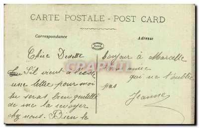 Scena nocna przy wodzie — La Pensée, nr 690 — Rewers