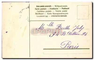Niebieskie i białe kwiaty — Myślimy o Tobie — wydawca nieodczytelny — Rewers