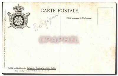 Exército Belga — Guia — Por M. Wagemans — Verso