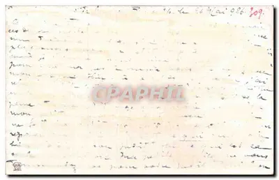 Perto das Pirâmides no deserto — I. Perlberg — n° 209 — Verso