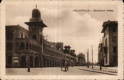 Héliopolis - Boulevard Abbas — vista arquitetônica — editor B. Livadas & Cie, Cairo