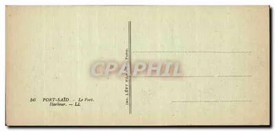 Port-Saïd — Port — IMP. LÉVY FILS, PARIS — Rewers