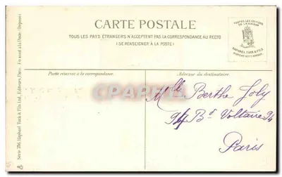 Pejzaże bzu — Wielkanoc — Raphael Tuck & Fils, seria 706 — Rewers