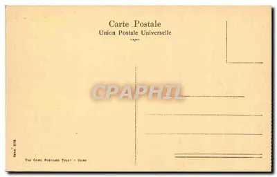 Port Said - O cais — vista do porto com farol e barco — The Cairo Postcard Trust, série 208 — Verso