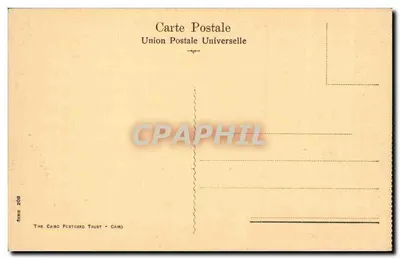 Port Said - Vista do Bairro Árabe — editor The Cairo Postcard Trust, série 208 — Verso