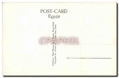Port-Saïd — Il Canale di Suez — Edizione Simon & Landrock, n° 503 — Verso