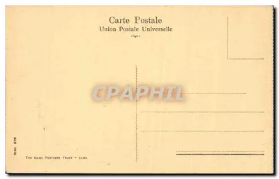 Karawana kamelów — Piramidy Egipskie — The Cairo Postcard Trust, seria 209 — Rewers