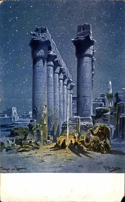 Templo de Élefantina — Noite estrelada — T. P. Romain