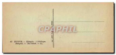 Héliopolis — O Obélisco — Imp. LEVY, PARIS — Verso