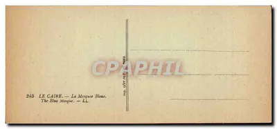 O Caire — A Mesquita Azul — Imp. LÉPÉRÈS (Paris) n°245 — Verso