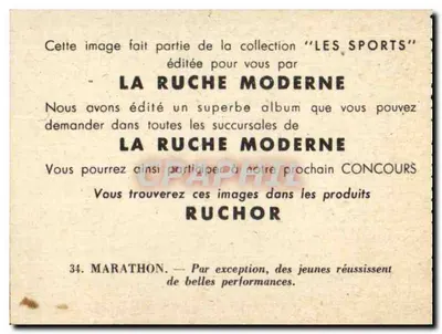 Maratona — Os Esportes — La Ruche Moderne n°34 — Verso