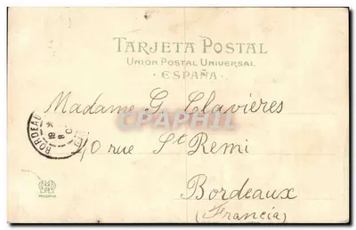 Korrida byków — Suerte de Matar — Hauser y Menet, Madryt, n°692 — Rewers