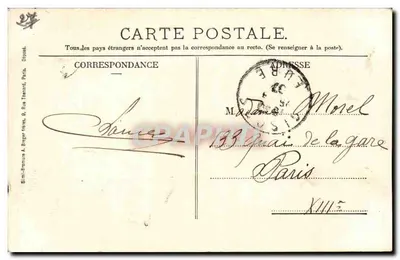 Gisors (Eure) - Avenida e Ponte dos Suspiros — Biard, editor, Gisors — Verso