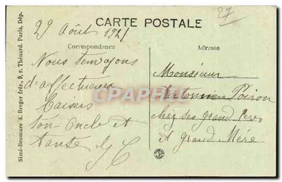 Gisors (Eure) — Torre do Governo — Edição Pitre — Verso