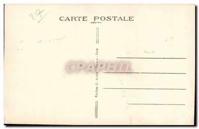 Vernon (Eure) - Hotel de Ville — Editor G. André, n° 123 — Verso