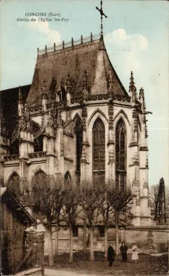 Conches (Eure) — Abside da Igreja Santa-Foy — Editor: Bourgogne (Château-Thierry)