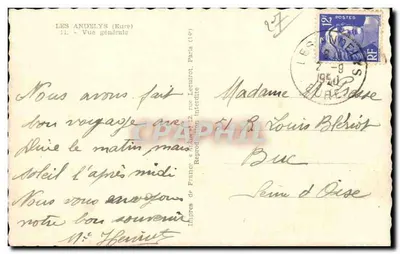 Les Andelys (Eure) — Vista geral — Alain — Verso