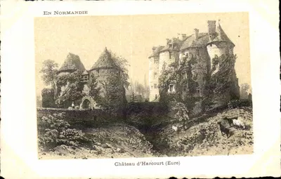 Castelo de Harcourt (Eure) — Na Normandia — Editor: Edições Artísticas Supra, Paris