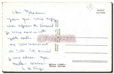 Verneuil-sur-Avre — Visão geral e monumentos — Editor Gaby, Nantes — Verso