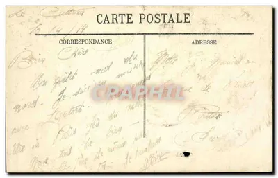 Bilhete postal antigo Aviação Avião Cody em voo sobre biplano Cody — Verso