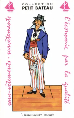 Marinheiro — Época de Luís XIV — Coleção Petit Bateau
