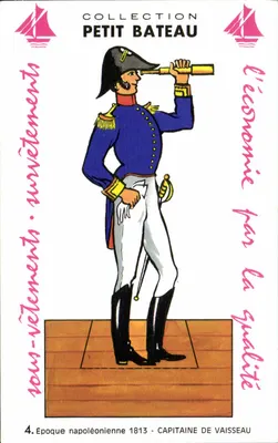 Capitão de navio — Época napoleônica 1813 — Coleção Petit Bateau
