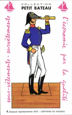 Capitão de navio — Época napoleônica 1813 — Coleção Petit Bateau
