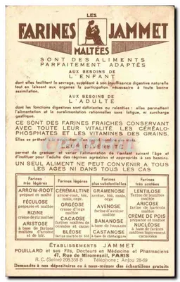 La Savoie — Stare prowincje Francji — Wydane przez Farines Jammet — Rewers