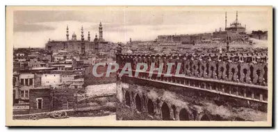 Le Caire — Vue générale vers la Citadelle et les Grandes Mosquées — LL