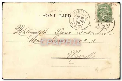 Fantasia - Mulher do Harem - Bilhete postal antigo — Verso