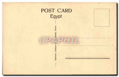 Denderah. Rê oferecendo a Hathor e Horus — Edição Lehnhert & Landrock, Caire — Verso