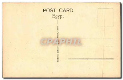 Rossoan: Casa nativa — Egipto — Editor Lehnhert & Landrock, El Cairo — Reverso