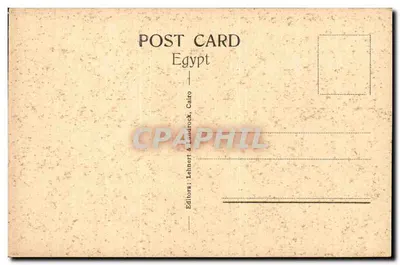 Kair — Typowa domowa — Wydawca: Lehnert & Landrock, n° 1022 — Rewers