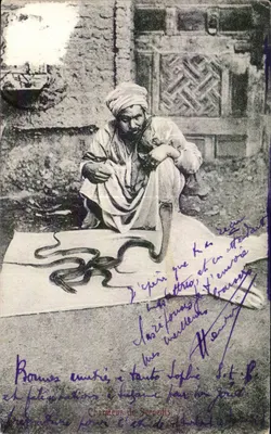 Charmeur de Serpents — Égypte — Pappierie & Imprimerie Au Cartosport, Caire
