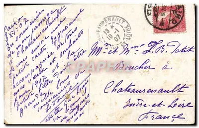 Kair, piramidy w czasie powodzie — Lichtenstern & Naraudat, nr 3524 — Rewers