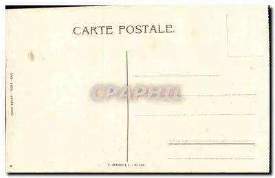 Port-Said — Plan du Canal de Suez — Éditeur Isaac Berardi & C. Milan — Verso